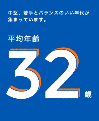 平均年齢32歳