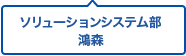 ソリューションシステム部 鴻森